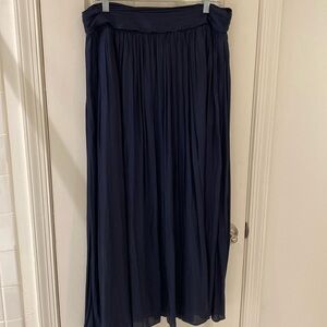 J Crew Point Sur Navy Maxi Skirt - Fully lined Size 12